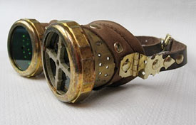 Steampunk Laboratory Glass Goggles