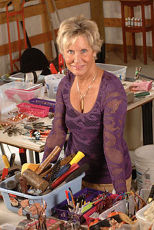 Elizabeth Emison in her studio.