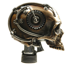 BioMechanical Bronze Skull