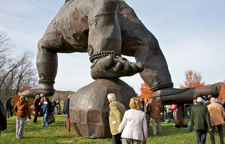 Buddha sculpture at Storm King Art Center