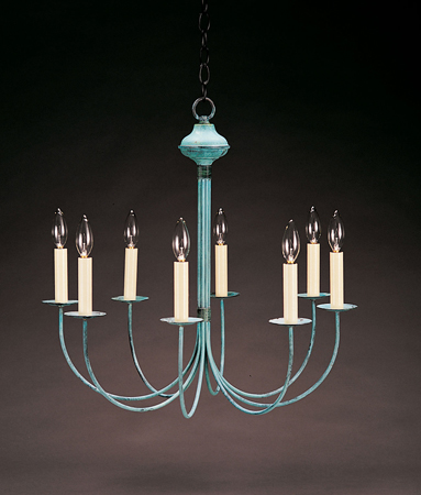 Copper chandelier by Northeast Lantern