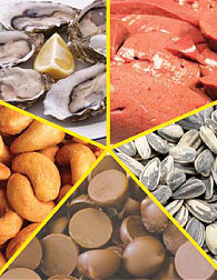 Many of the different foods rich in copper