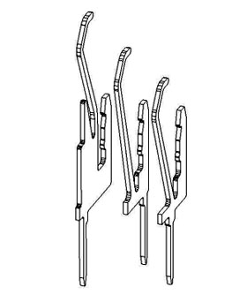 Three HiSpec&reg; connectors stamped from C66300 strip